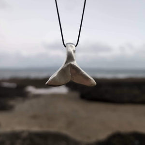 READY TO SHIP - Whale's Tail Necklace - 925 Sterling Silver & Nylon FJD$ - Adorn Pacific - Necklaces