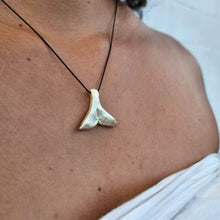 Load image into Gallery viewer, READY TO SHIP - Whale&#39;s Tail Necklace - 925 Sterling Silver &amp; Nylon FJD$ - Adorn Pacific - Necklaces
