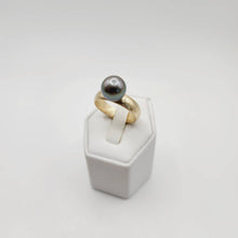 Load image into Gallery viewer, READY TO SHIP - Wide Band Pearl Ring with Graded Fiji Saltwater Pearl - 9k Solid Gold FJD$ - Adorn Pacific - Rings
