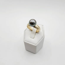 Load image into Gallery viewer, READY TO SHIP - Wide Band Pearl Ring with Graded Fiji Saltwater Pearl - 9k Solid Gold FJD$ - Adorn Pacific - Rings
