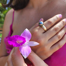 Load image into Gallery viewer, READY TO SHIP - Wide Band Pearl Ring with Graded Fiji Saltwater Pearl - 9k Solid Gold FJD$ - Adorn Pacific - Rings
