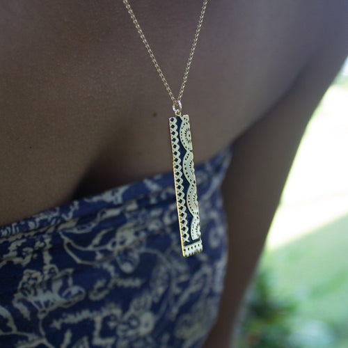 WHOLESALE Tapa Necklace in 925 Sterling Silver or 18k Gold Vermeil - FJD$ - Adorn Pacific - All Products