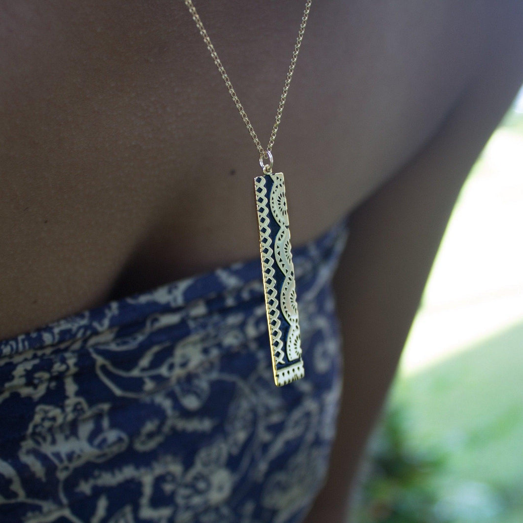 WHOLESALE Tapa Necklace in 925 Sterling Silver or 18k Gold Vermeil - FJD$ - Adorn Pacific - All Products